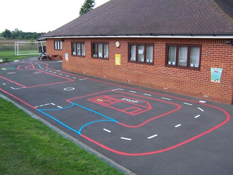Playground Markings are Essential for Schools Pentagon Play